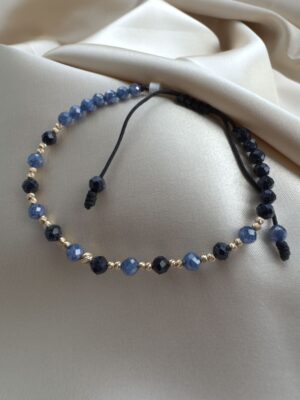 Bratara snur goldstone si cubic zirconiu